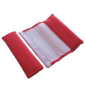 Προστατευτικά Μαξιλαράκια Ζώνης Ασφαλείας Αυτοκινήτου Κόκκινα 2τμχ