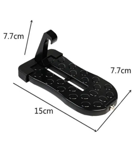 Σκαλοπάτι Πόρτας Αυτοκινήτου & Θραύστης Τζαμιού Μεταλλικό Μαύρο 1τμχ