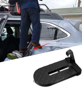 Σκαλοπάτι Πόρτας Αυτοκινήτου & Θραύστης Τζαμιού Μεταλλικό Μαύρο 1τμχ