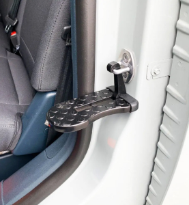 Σκαλοπάτι Πόρτας Αυτοκινήτου & Θραύστης Τζαμιού Μεταλλικό Μαύρο 1τμχ