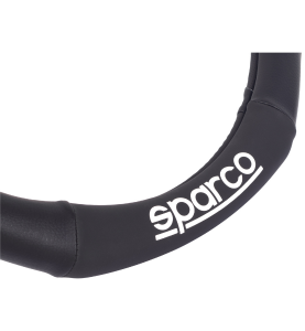 Κάλυμμα Τιμονιού Αυτοκινήτου με Επίπεδη Βάση Μαύρο Sparco D-Type Steering Wheel Cover 1τμχ.