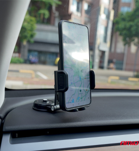 Βάση Κινητού για Ταμπλό Αυτοκίνητου Περιστρεφόμενη 360° με Ταινία Διπλής Όψης 3Μ AMIO Car Mount 1τμχ.