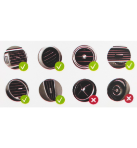 Βάση Κινητού Τηλεφώνου για Αεραγωγό Αυτοκίνητου Περιστρεφόμενη 360° AMIO Car Mount 1τμχ.