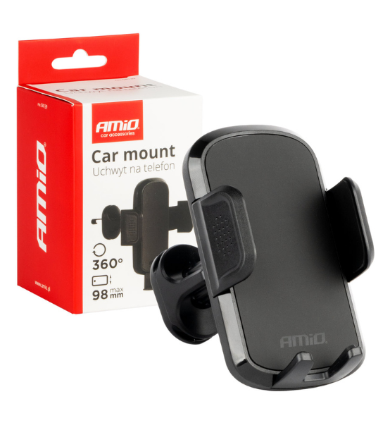 Βάση Κινητού Τηλεφώνου για Αεραγωγό Αυτοκίνητου Περιστρεφόμενη 360° AMIO Car Mount 1τμχ.