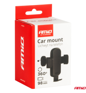 Βάση Κινητού Τηλεφώνου για Αεραγωγό Αυτοκίνητου Περιστρεφόμενη 360° AMIO Car Mount 1τμχ.