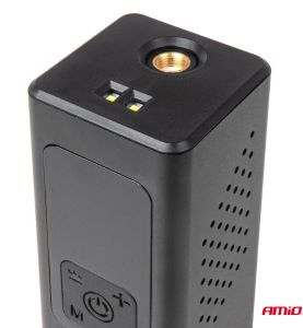 Κομπρεσέρ Αέρος Συμπιεστής Αυτοκινήτου AMIO 12V 100W με Ψηφιακή Οθόνη LED, Φακό και 4 Αντάπτορες για Λάστιχα & Φουσκωτά