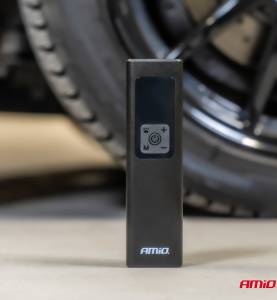 Κομπρεσέρ Αέρος Συμπιεστής Αυτοκινήτου AMIO 12V 100W με Ψηφιακή Οθόνη LED, Φακό και 4 Αντάπτορες για Λάστιχα & Φουσκωτά