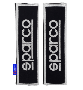 Μαξιλαράκια Ζώνης Ασφαλείας Αυτοκινήτου Μαύρο/Γκρι Sparco Seat Belt Pads 2τμχ