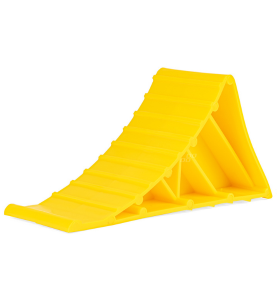 Σφήνα Σταθεροποίησης Τροχού - Τάκος Πλαστικός Κίτρινος 22×8×10cm 1τμχ.