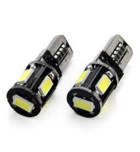 AMiO LED Λαμπτήρες Αυτοκινήτου W5W T10 12V Canbus 5500K 2τμχ.