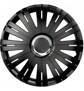 Τάσια Τροχών Αυτοκινήτου Versaco Active RC 14" Μαύρο με Δαχτυλίδι Χρωμίου 4τμχ.