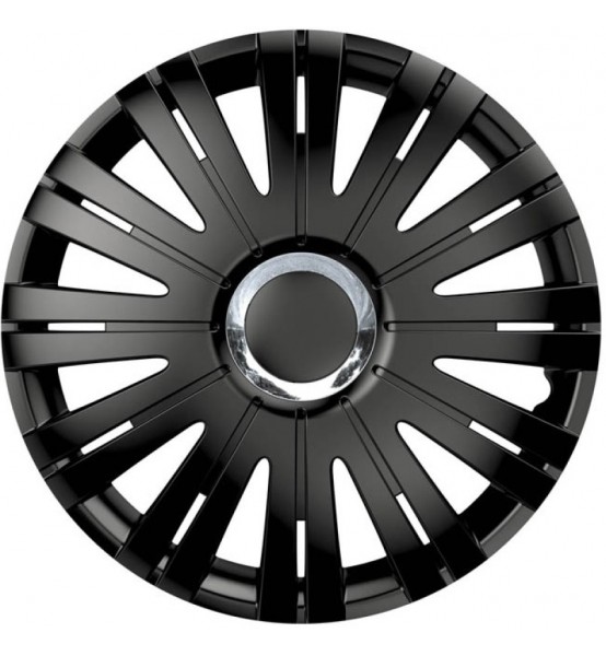 Τάσια Τροχών Αυτοκινήτου Versaco Active RC 14" Μαύρο με Δαχτυλίδι Χρωμίου 4τμχ.