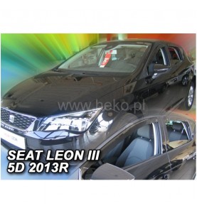 Ανεμοθραύστες Παραθύρων Heko Για Seat Leon III (2013-2020) 5πορτο - 4τμχ.