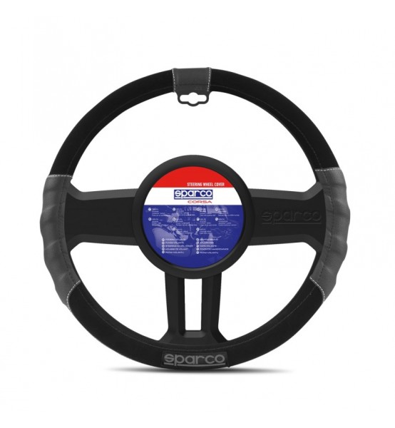 Κάλυμμα Τιμονιού Συνθετικό Sparco Sport Line μαύρο 1τμχ.